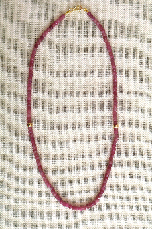 Pink Tourmaline Necklace