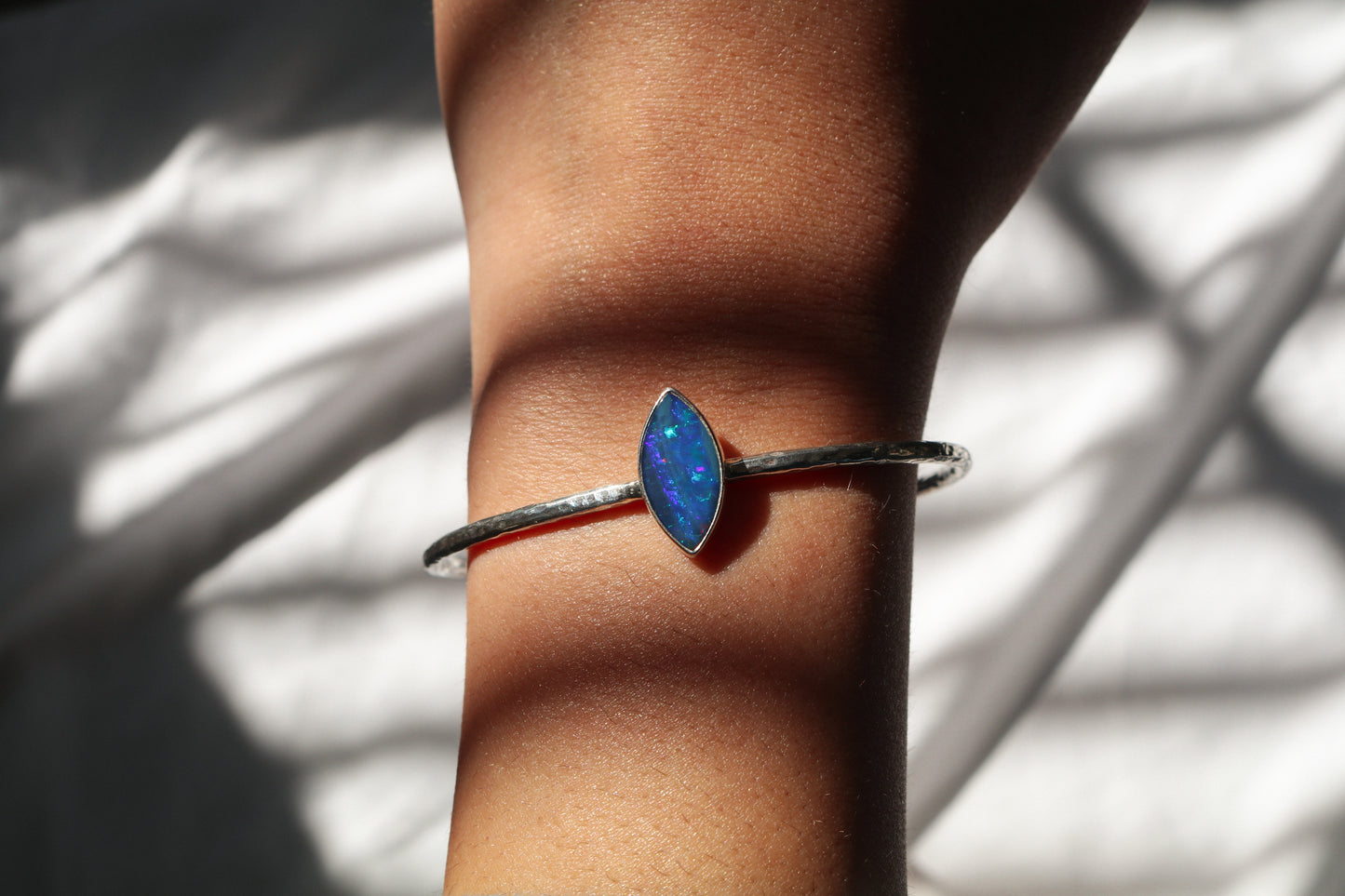 Doublet Opal Marquise Bangle
