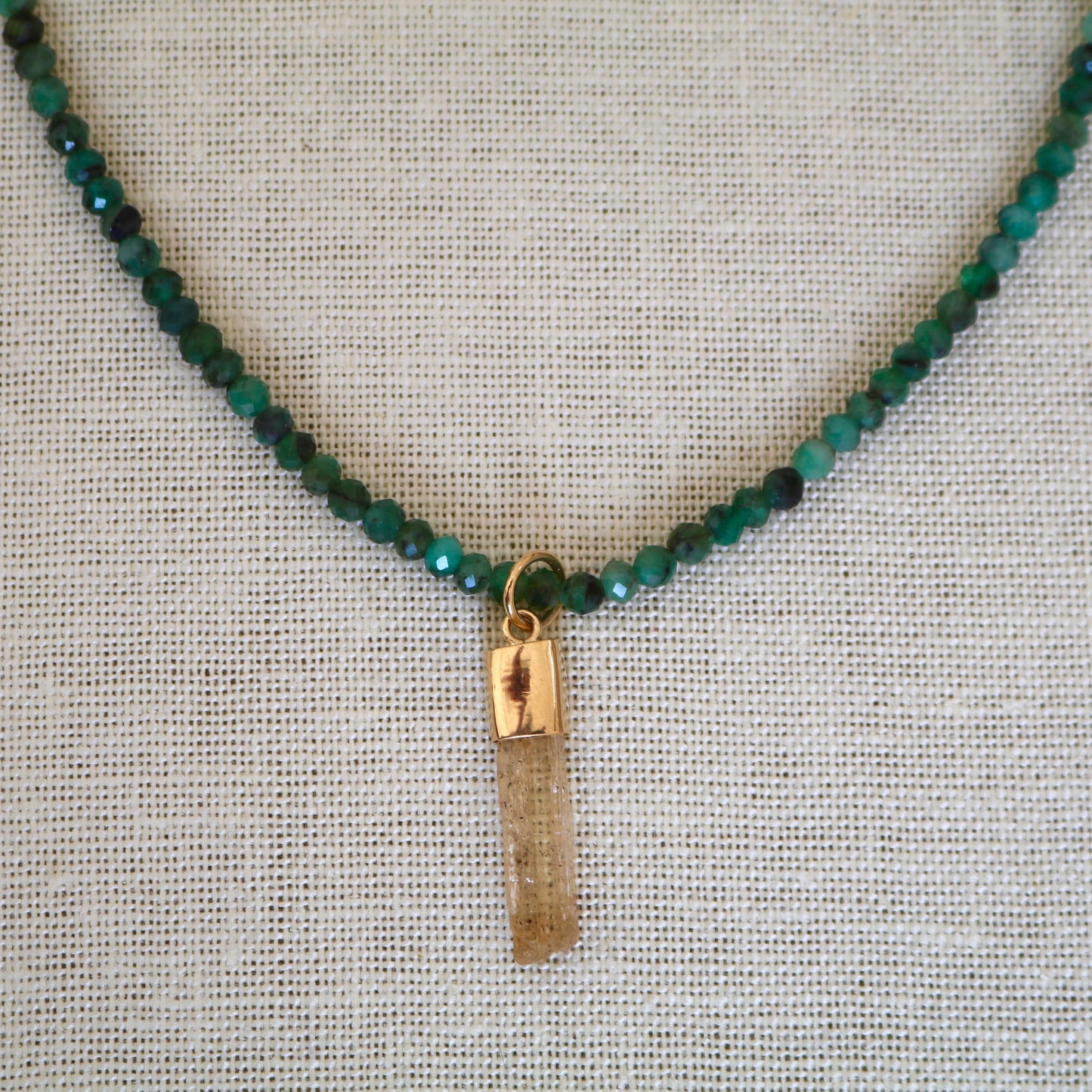 Topaz & Emerald Necklace