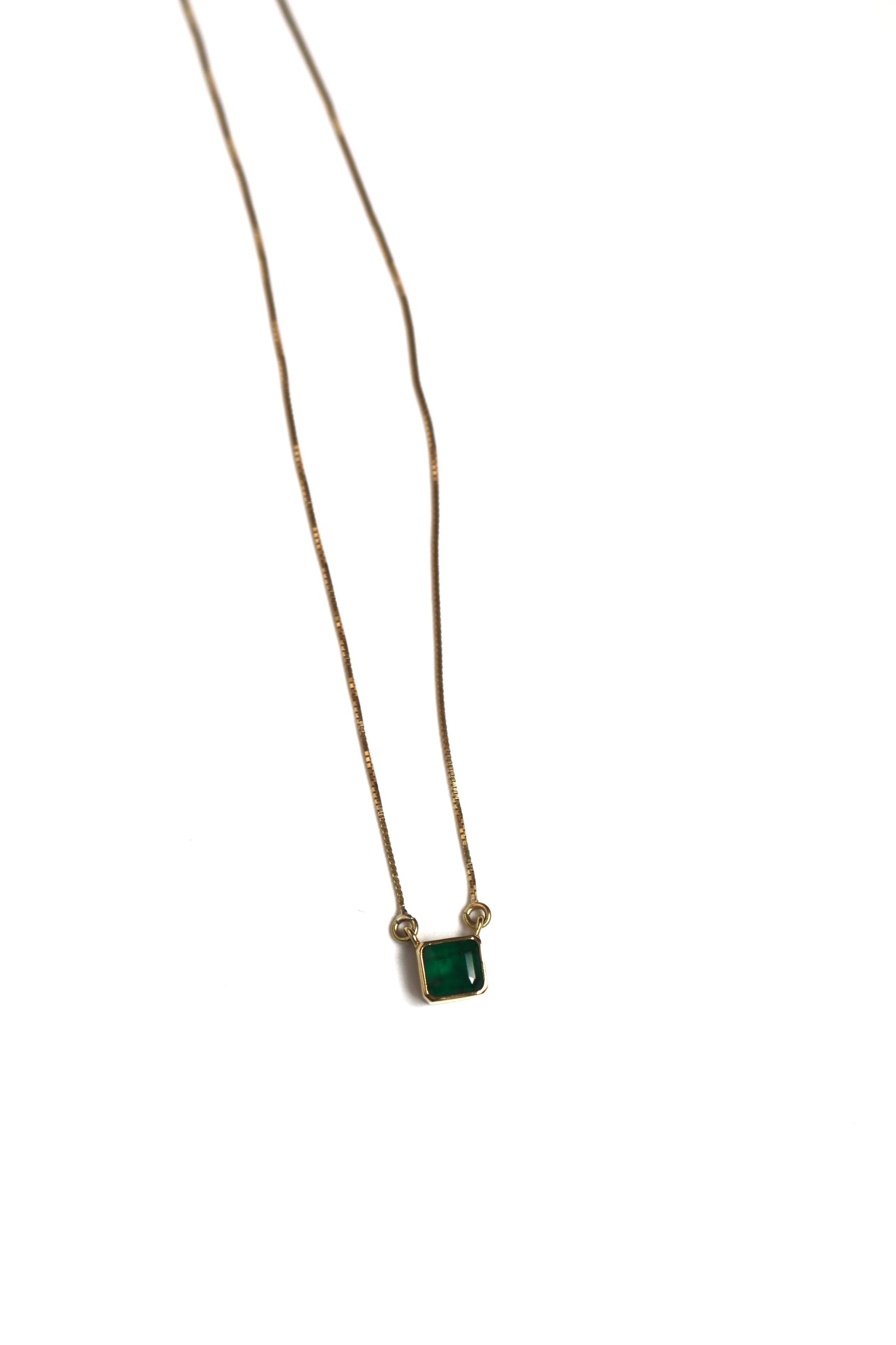 Dainty Emerald Necklace