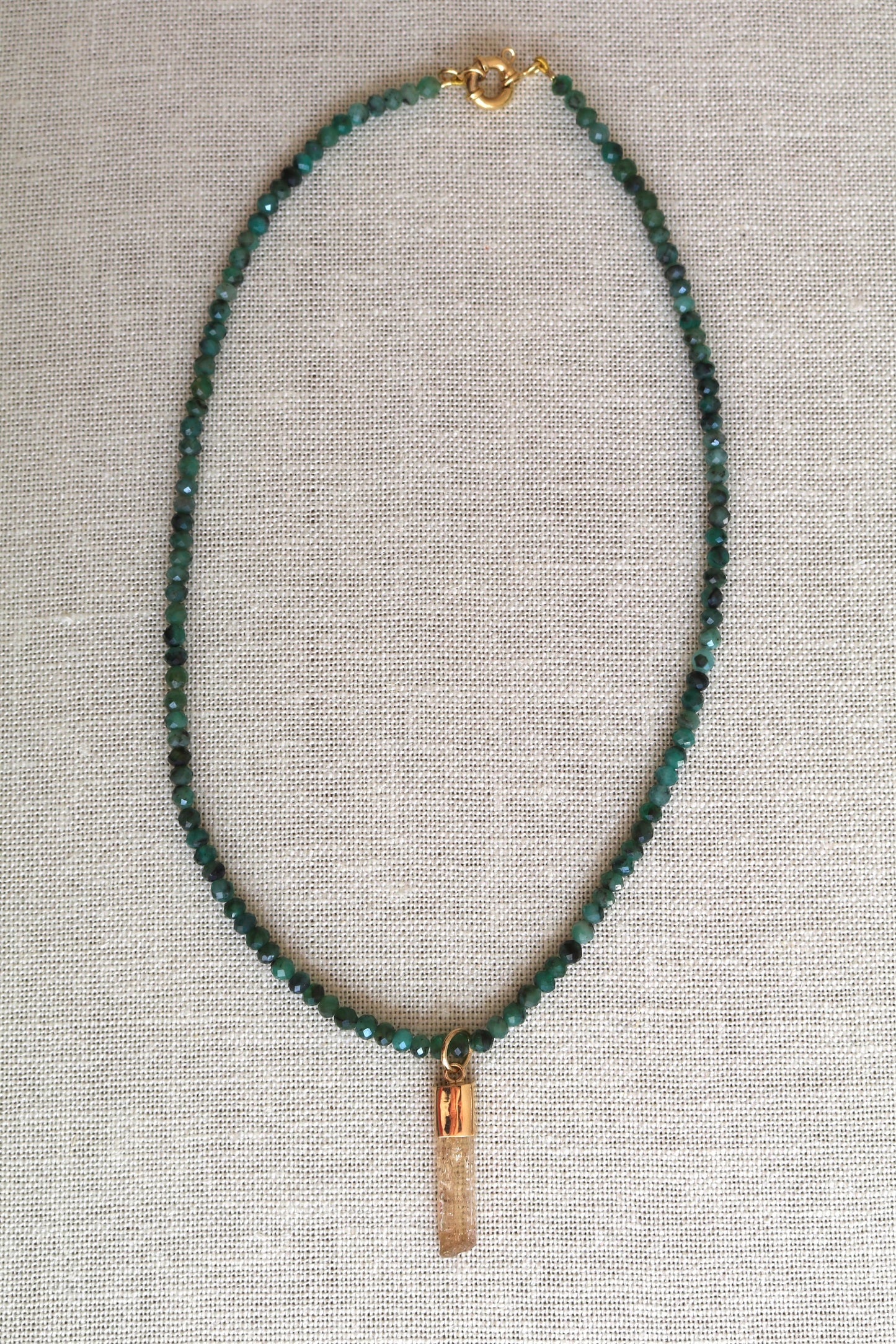 Topaz & Emerald Necklace