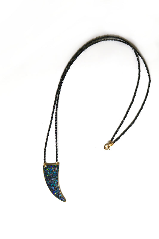 Mosaic Horn Necklace
