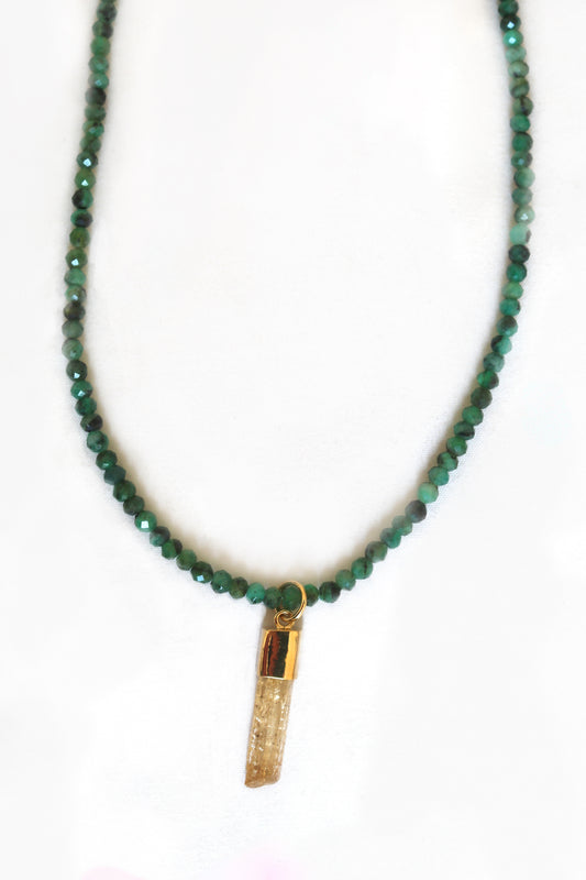 Topaz & Emerald Necklace