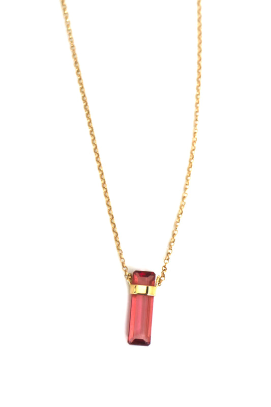 Pink Tourmaline Necklace