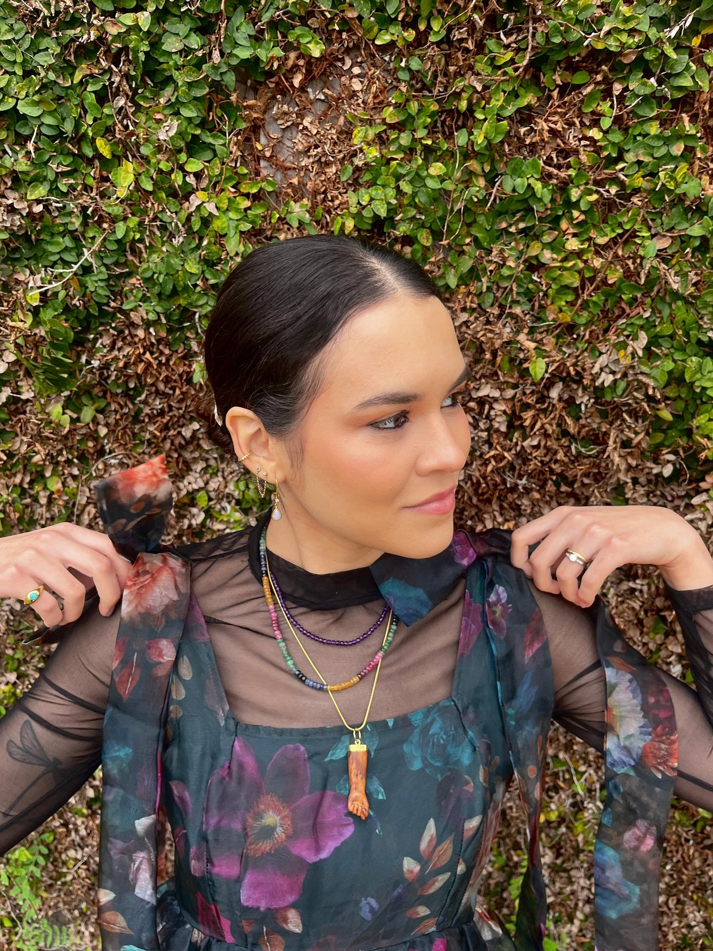 Thuya Wood Fig Pendant