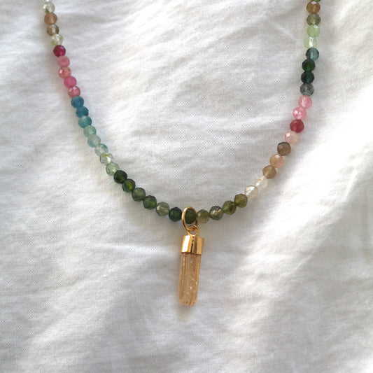 Topaz & Tourmaline Necklace