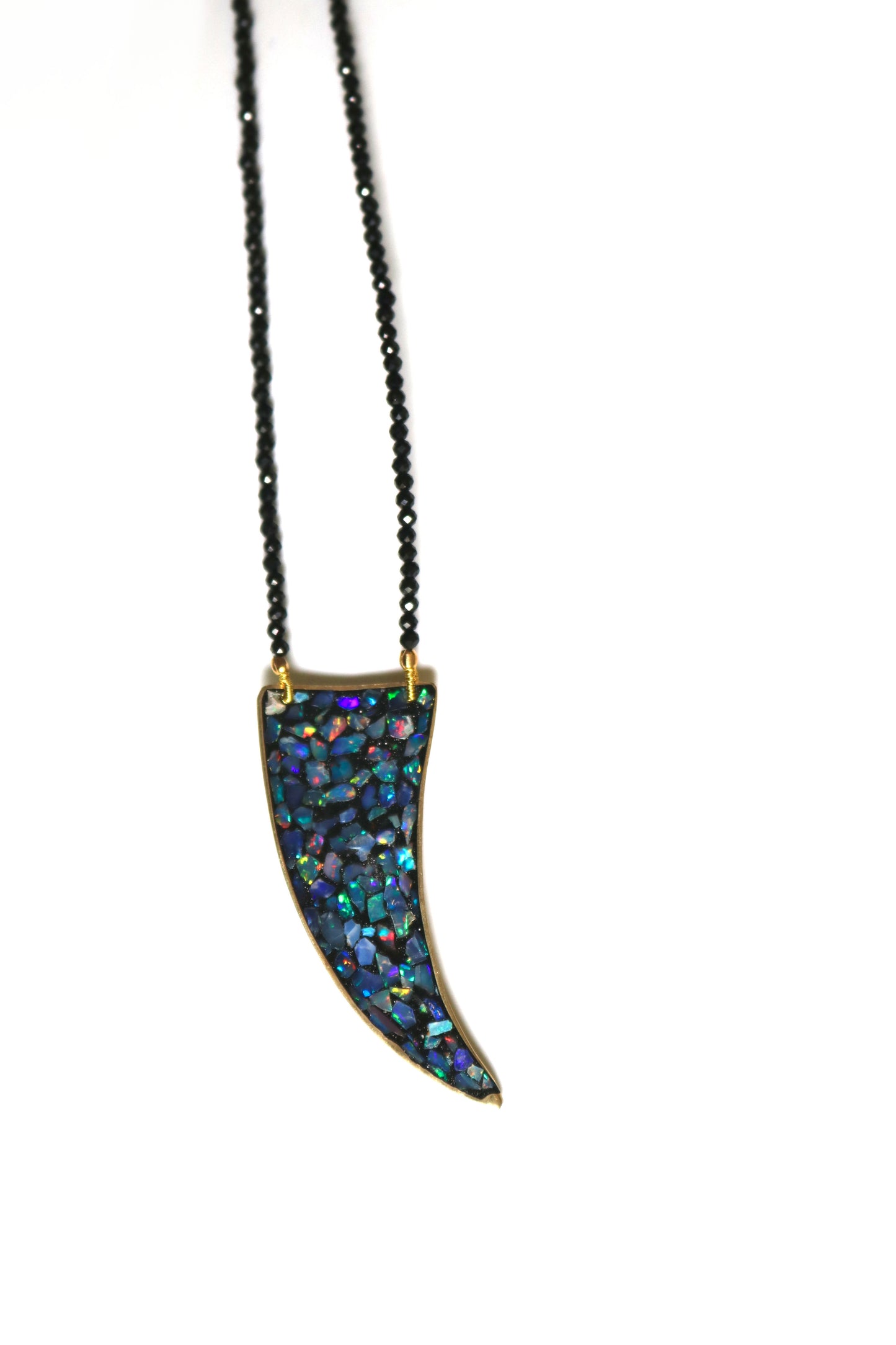 Mosaic Horn Necklace