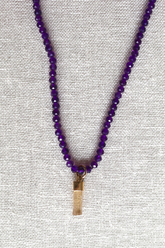 Topaz & Amethyst Necklace