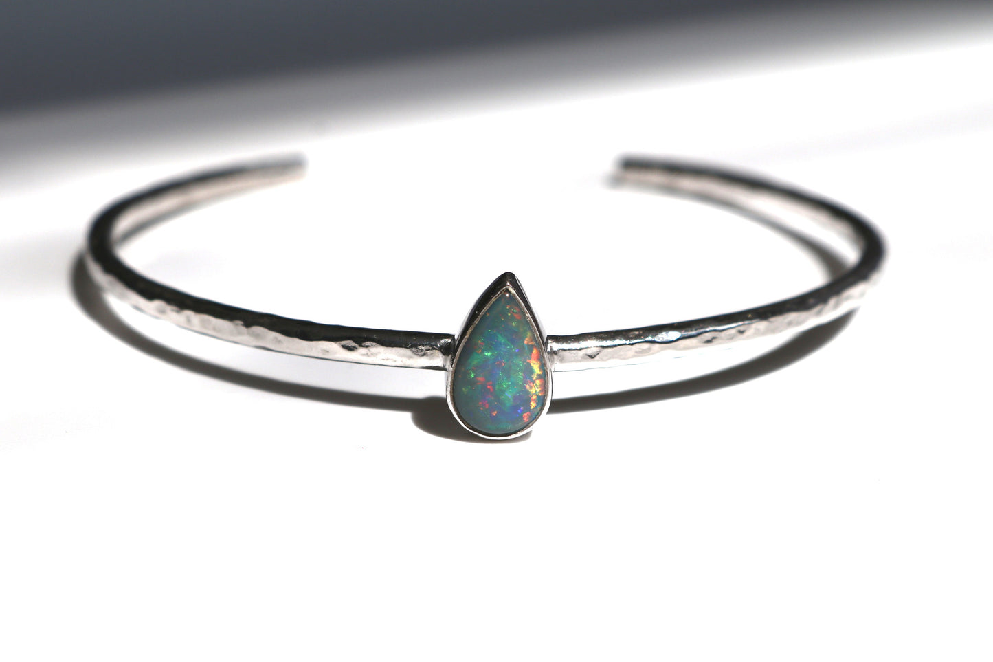 Doublet Opal Teardrop Bangle