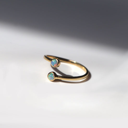 Opal Pinky Ring