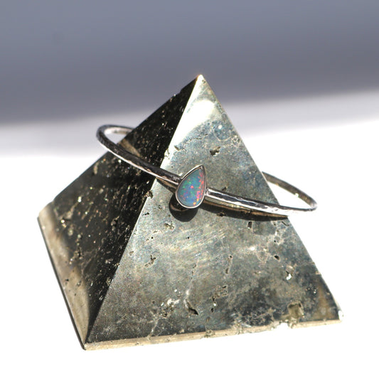 Doublet Opal Teardrop Bangle