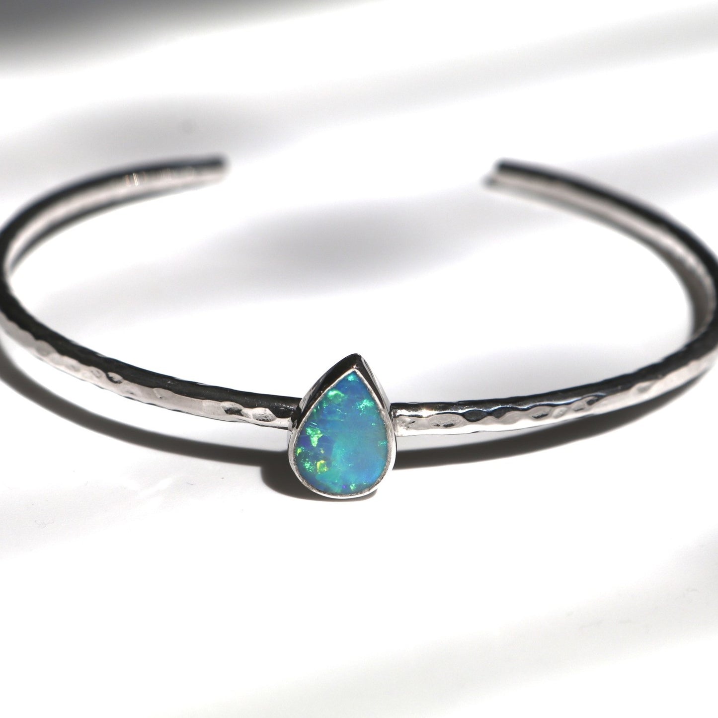 Doublet Opal Teardrop Bangle