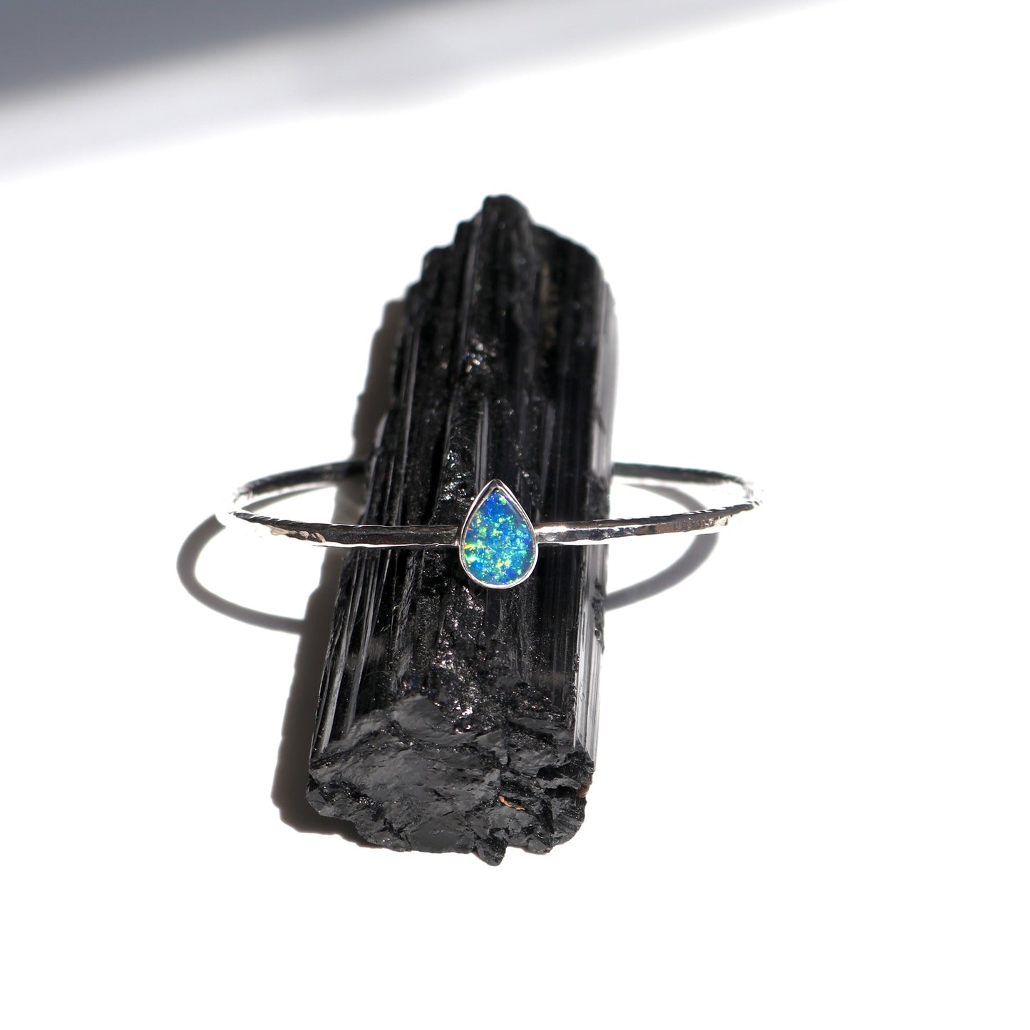Doublet Opal Teardrop Bangle