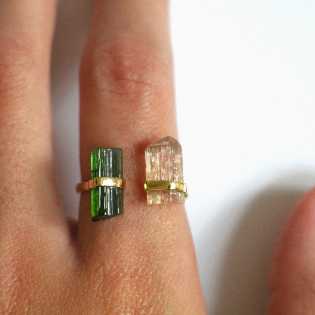 Tourmaline and Imperial Topaz Ring