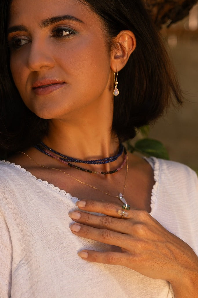 Tourmaline and Imperial Topaz Ring