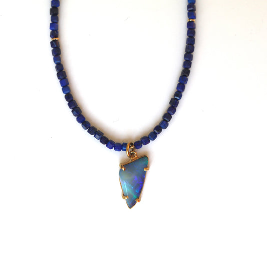 Opal & Lapis Necklace