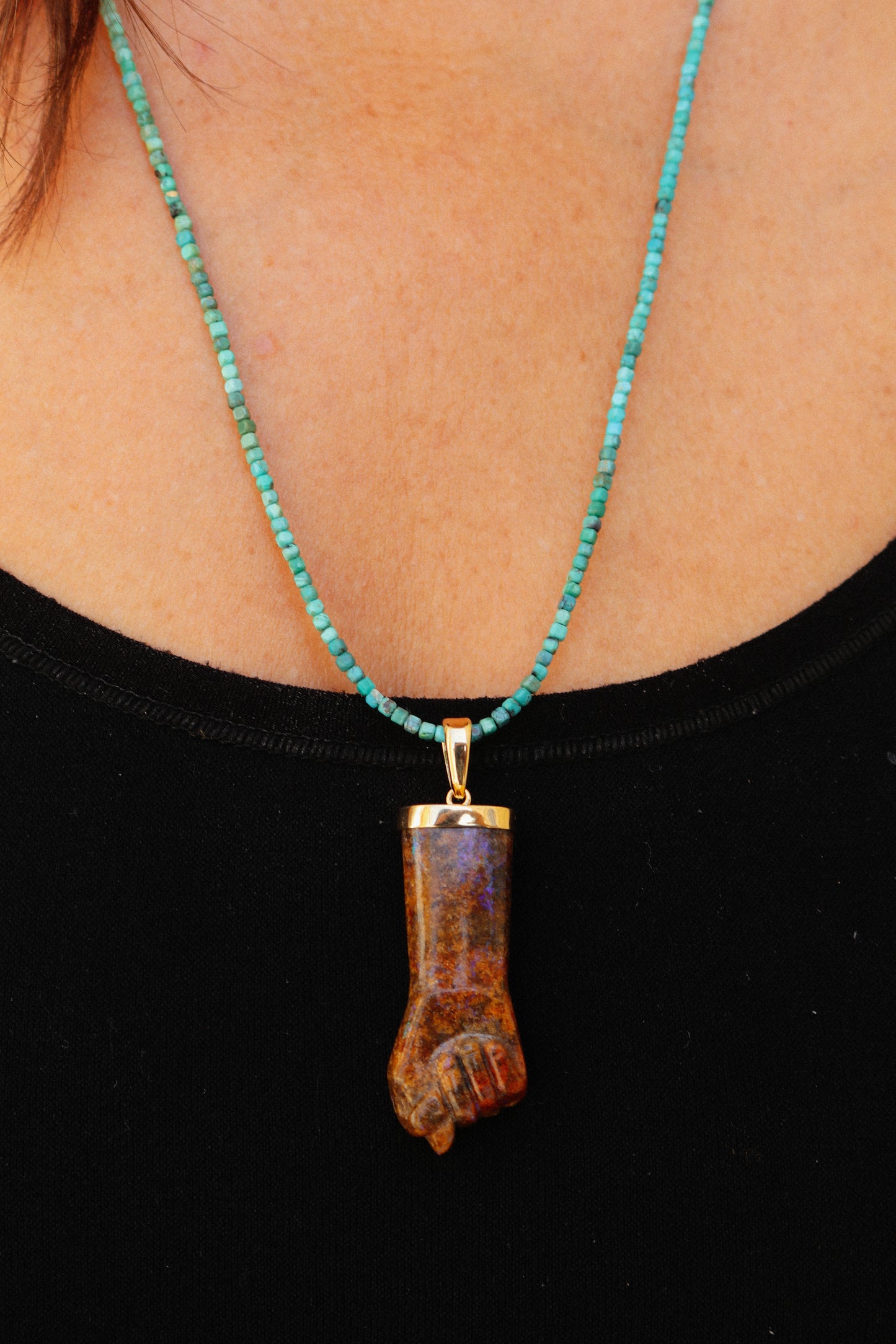 Opal Fig Pendant
